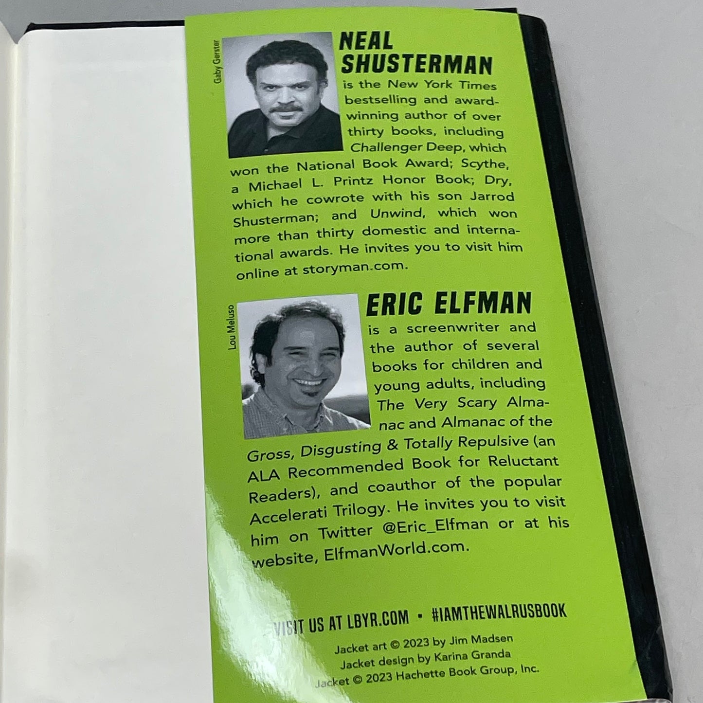 I AM THE WALRUS The N.O.A.H. Files, By Neal Shusterman & Eric Elfman 51799