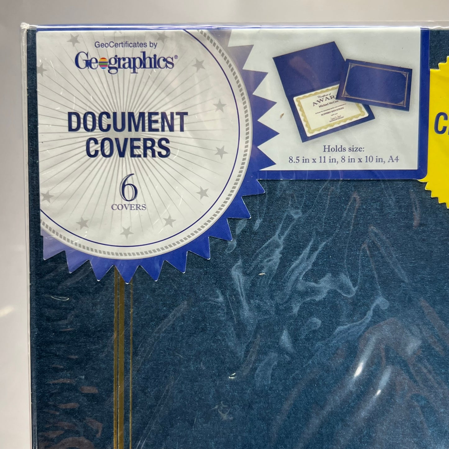 GEOGRAPHICS (6 PACK) Document Covers Sz 8.5" x 11", Metallic Blue 47401