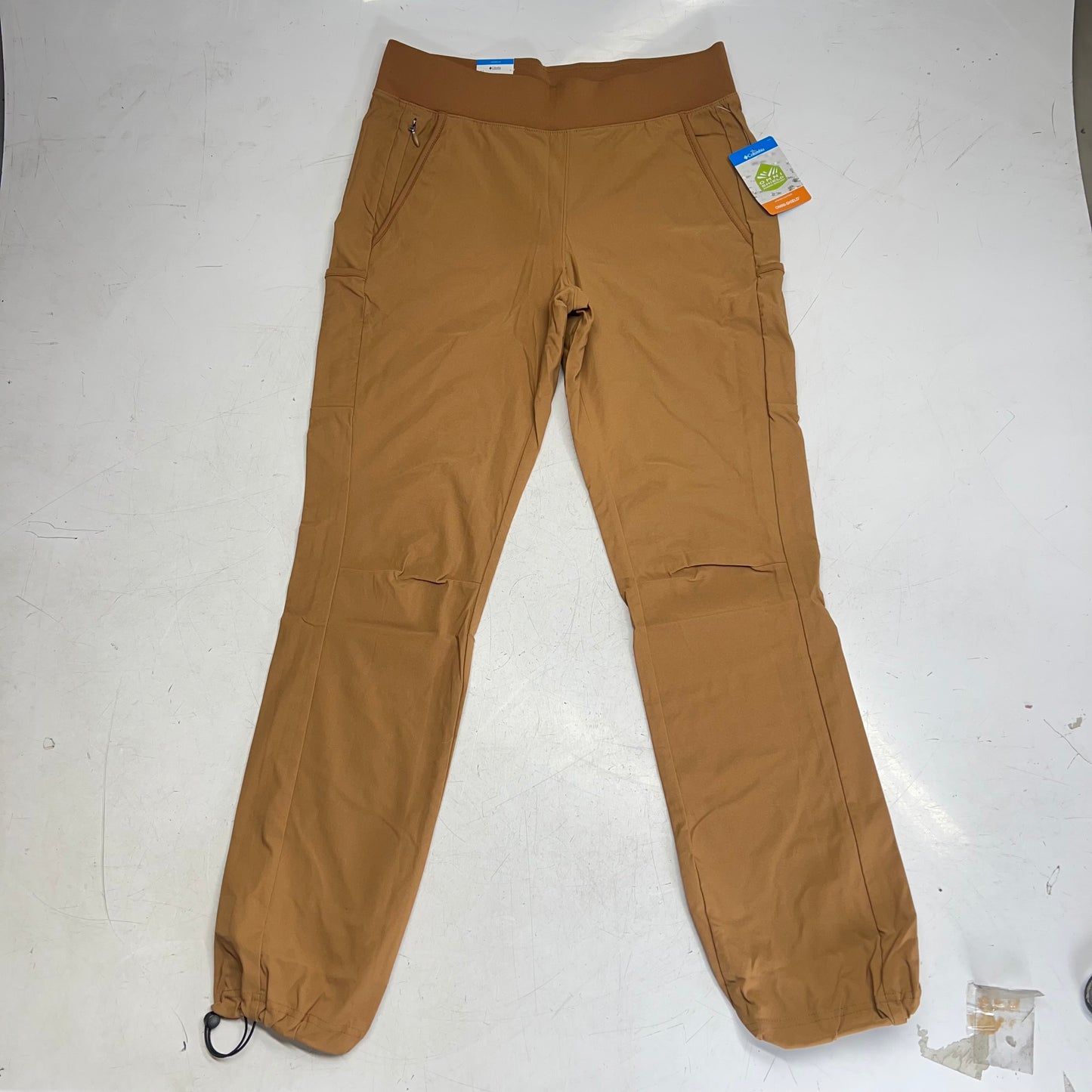 COLUMBIA Leslie Falls Pants Straight Leg Women's Sz M  Camel Brown 2087031