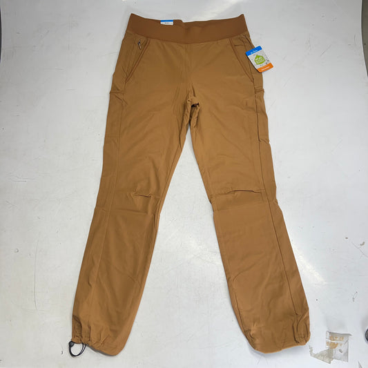 COLUMBIA Leslie Falls Pants Straight Leg Women's Sz M  Camel Brown 2087031
