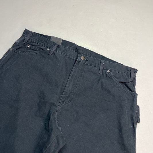 DICKIES Relaxed Fit Heavyweight Carpenter Jeans Men's Sz 38X32 Black DU336RBK