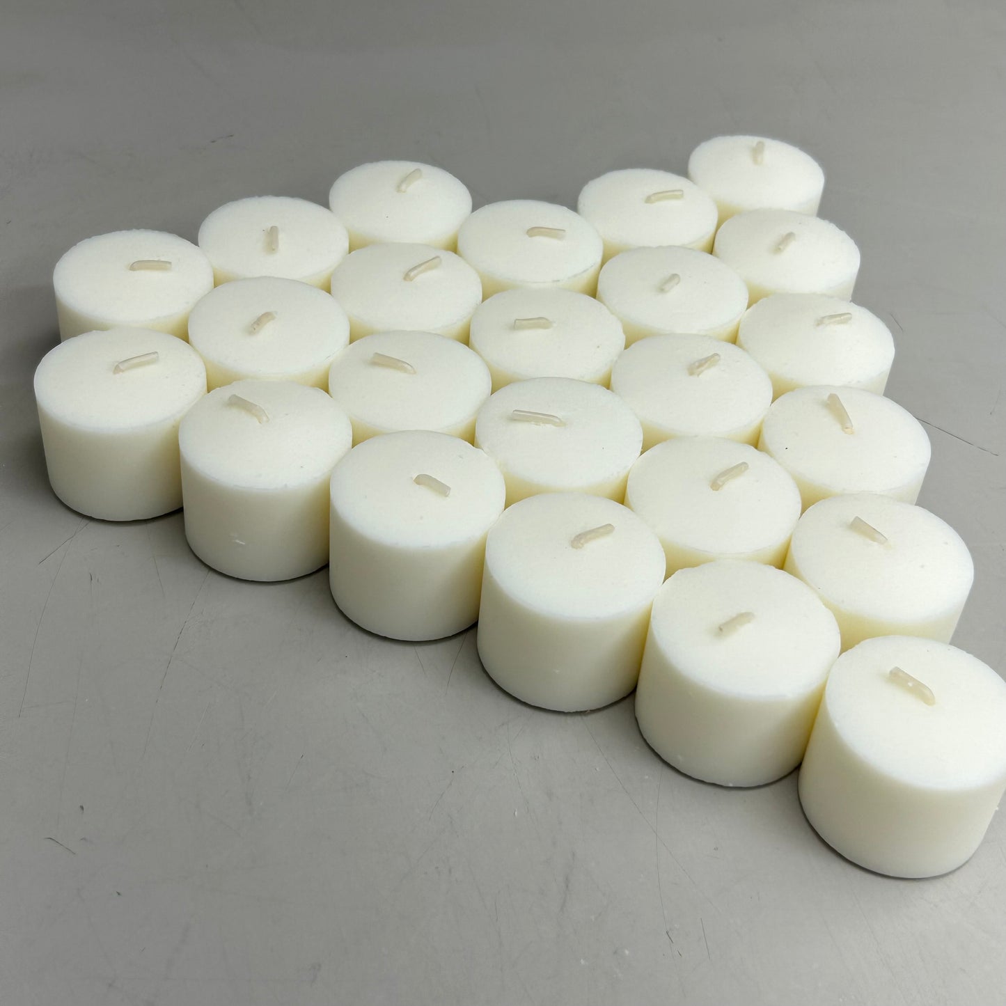 STERNO (24 Count) Votive Unscented Clean Burning Candles  1.25"x1.5" White