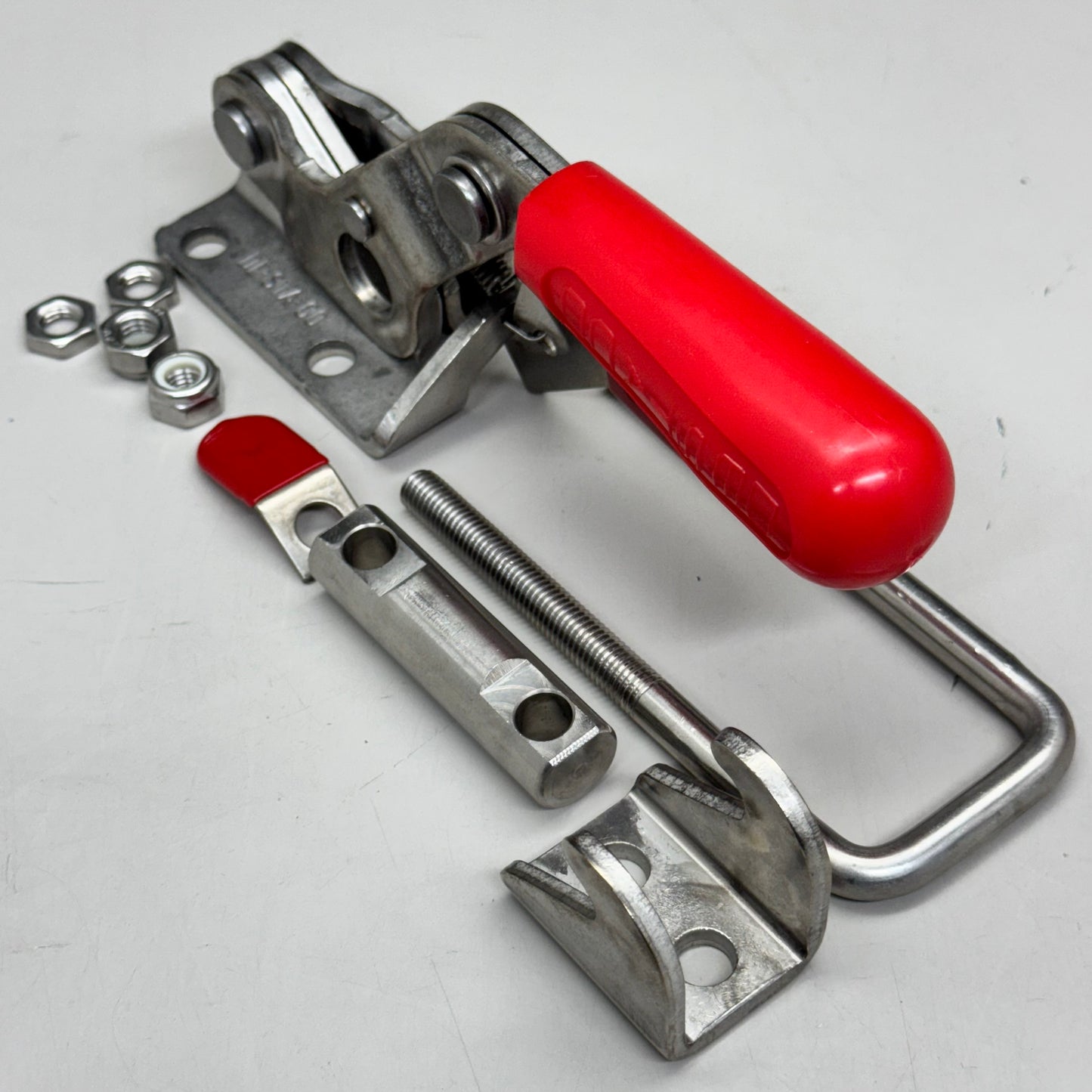 DESTACO DE-STA-CO Toggle Clamp Sz 9”Lx2”W Red/Silver