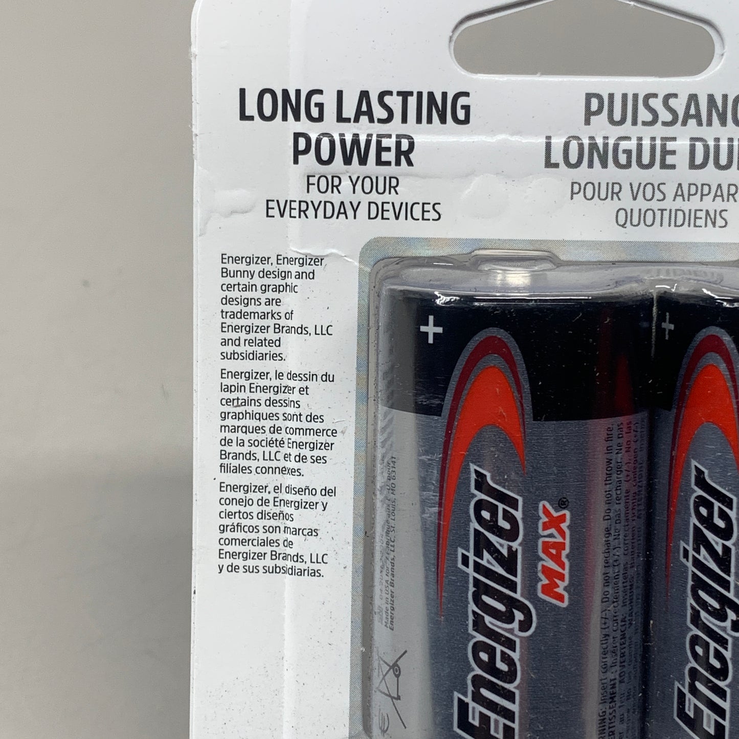 ENERGIZER MAX D Cell Alkaline Batteries 8 Pack E95BP-8H