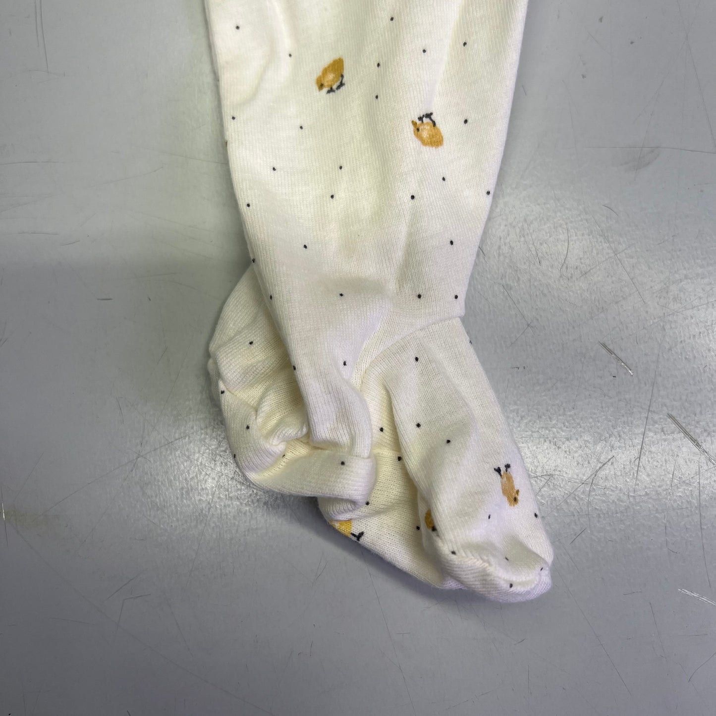 CARTERS (SET OF 2) Ducks Long Sleeve Bodysuits Baby's Sz 3M Yellow/White 1S959010