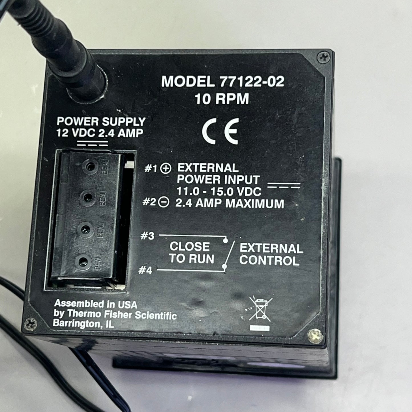 VWR MASTER FLEX C/L Analog Variable-Speed Pump 50-300 RPM Black MFLX77122-24