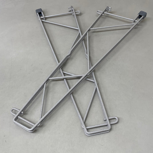 METRO (2 PK) SmartWall Shelf Support 24" Deep Shelf For 26.56"x8.19" Grey SW24K4