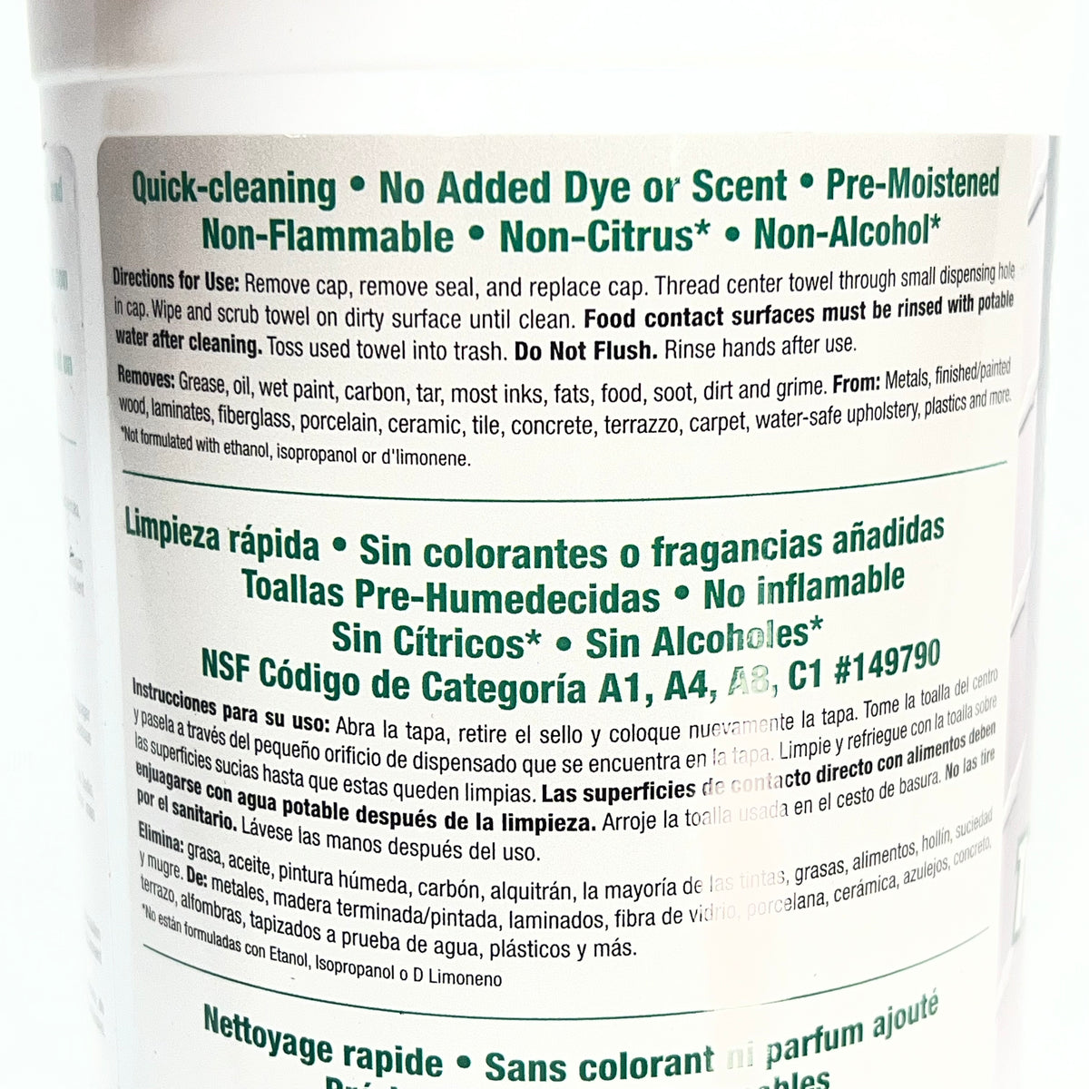 SIMPLE GREEN Safety Towels 1-ply Unscented Multi-purpose 10 X 12" 75 Wipes