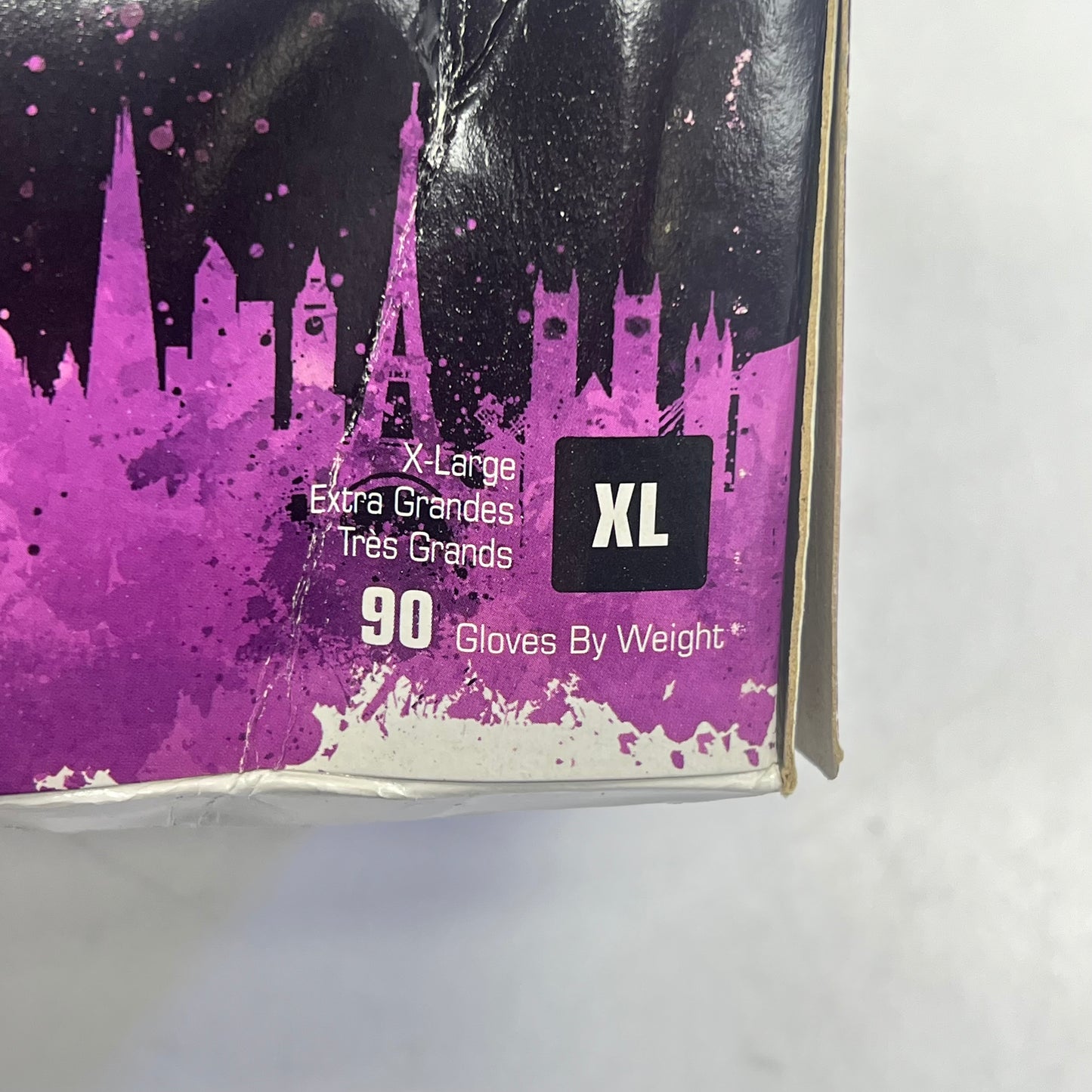 ZA@ ADENNA Shadow Powder Free Nitrile Examination Gloves  Unisex Sz XL  Black SHD3|98 (Damaged)