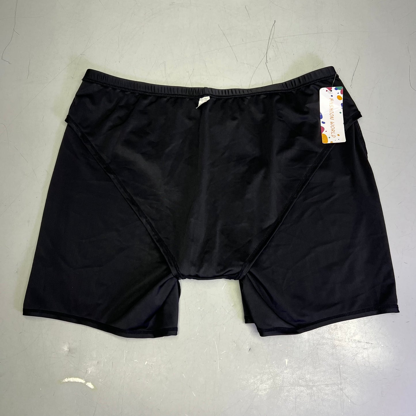 ATTRACO High Waisted Quick Dry Swim Boyleg Shorts Women's Sz 2XL Black 3418