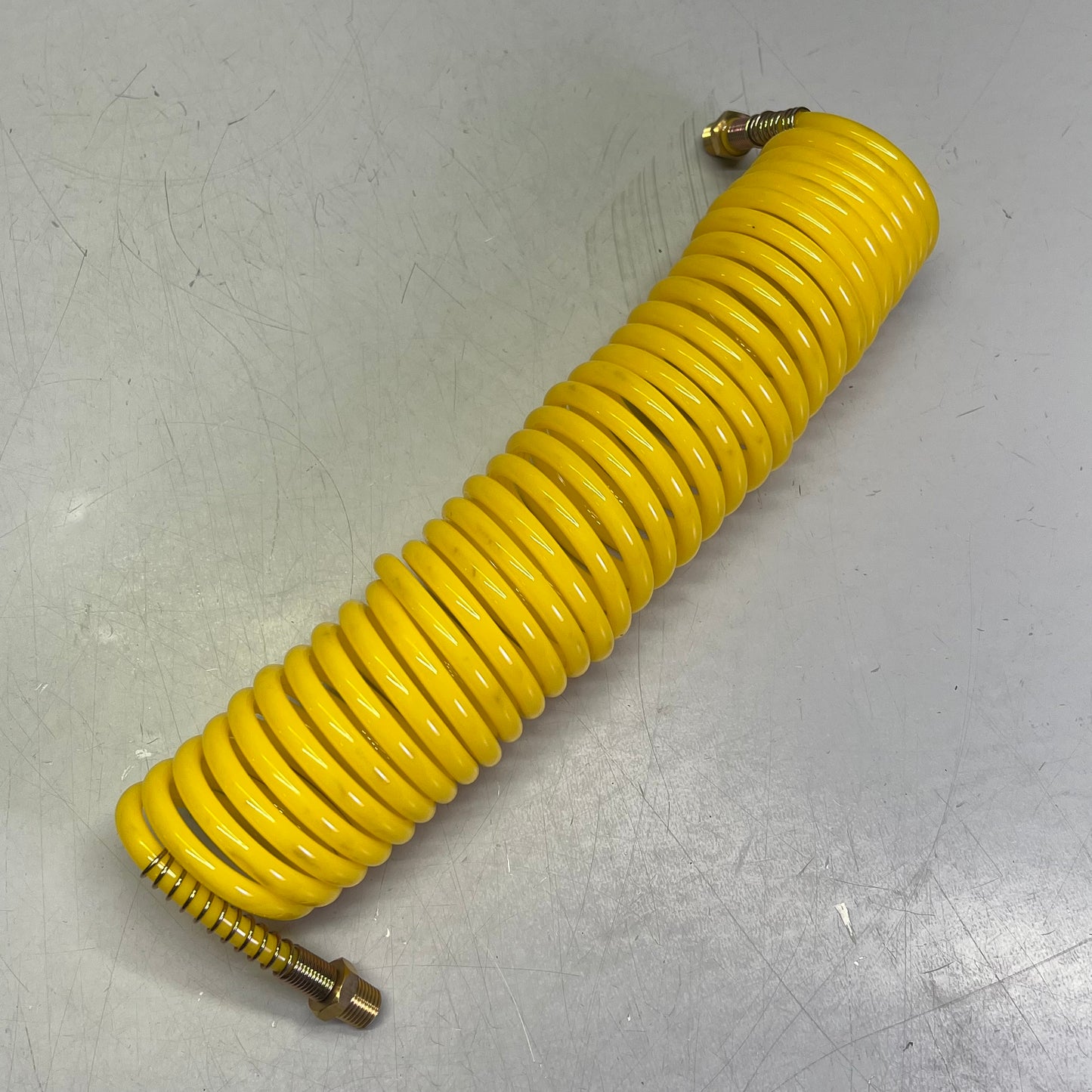 ZA@ (2 PACK) Recoil Air Hose For Compressed Air NPT End W/ Carry Bag 14" (Coiled) Yellow