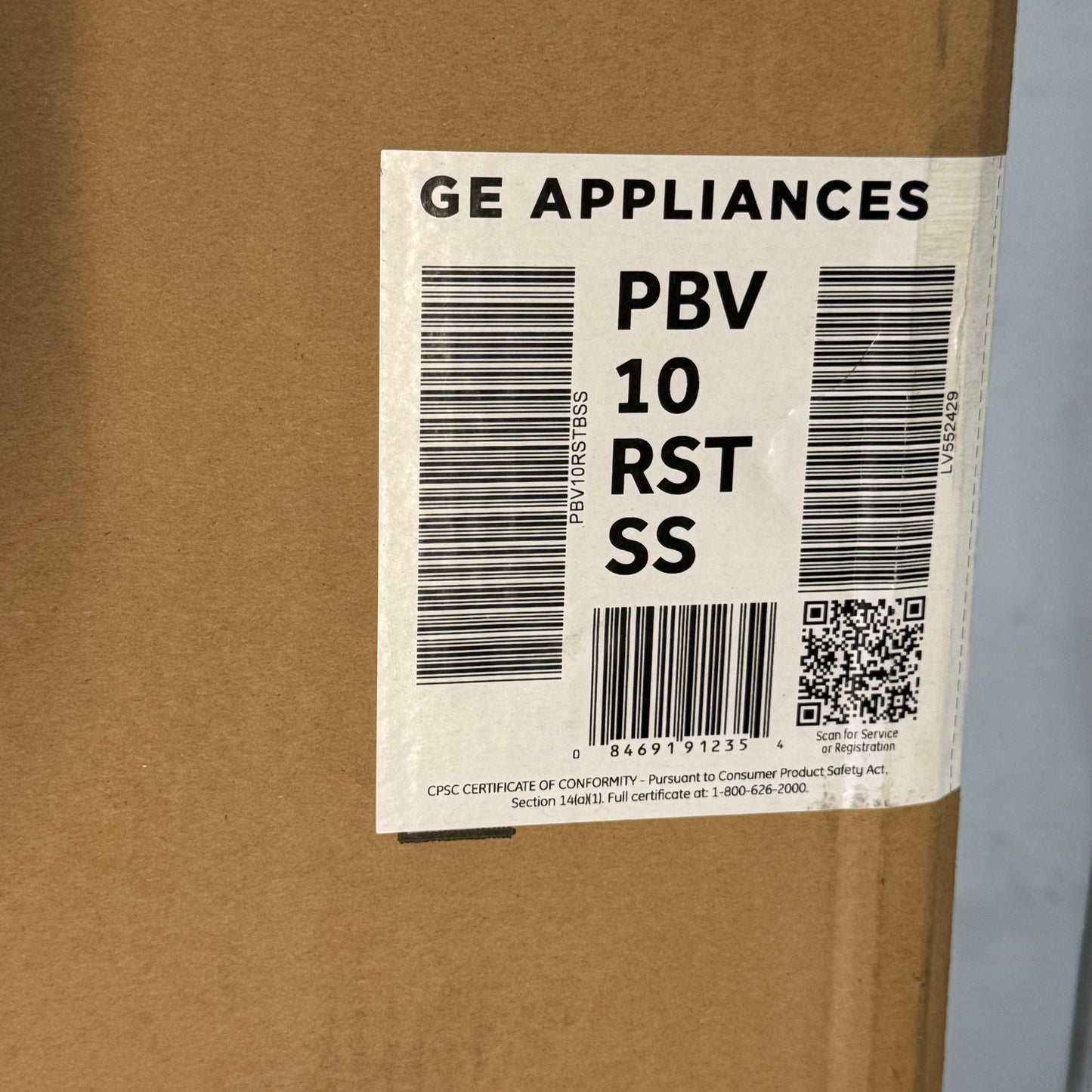 PROFILE RV Refrigerator w/ Freezer Sz 23.6" x 26.6" x 60.4" - PBV10RSTBSS