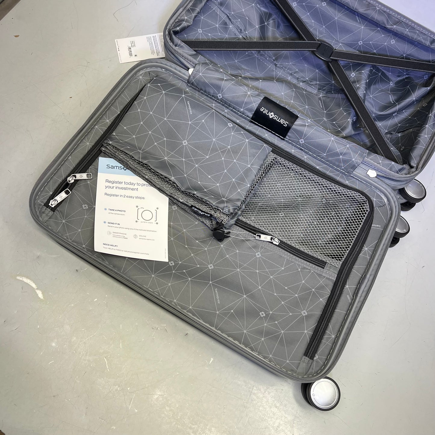 SAMSONITE Opto 3 Carry Suitcase 360° Spinner Wheels 19" X 13"x9" Frost Teal