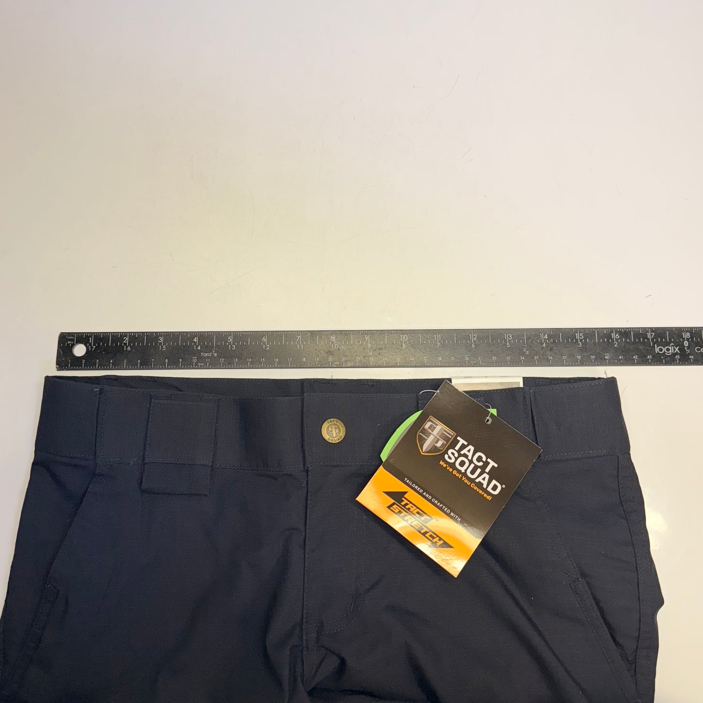 TACT SQUAD Tact Stretch Mini Ripstop Trouser Poly/Cotton Men's Sz 6 Dk Navy T7511