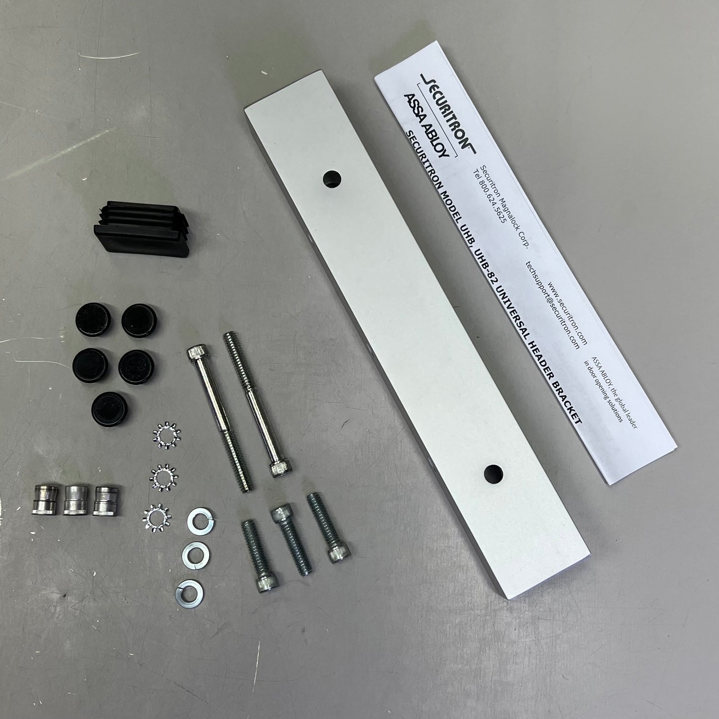 ASSA ABLOY Universal Header Bracket For Magnalock 1"x1-1/2"x10" UHB-CL-8