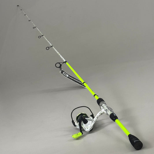 PROFISHIENCY Drip Spinning Patterned Fishing Rod Combo 7ft White DRIPWS7MFC