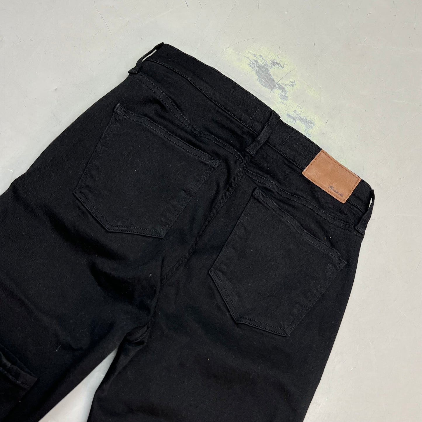 MADEWELL 10" High Rise Stretchy Ankle Skinny Jeans Women's Sz 28 Black NS969