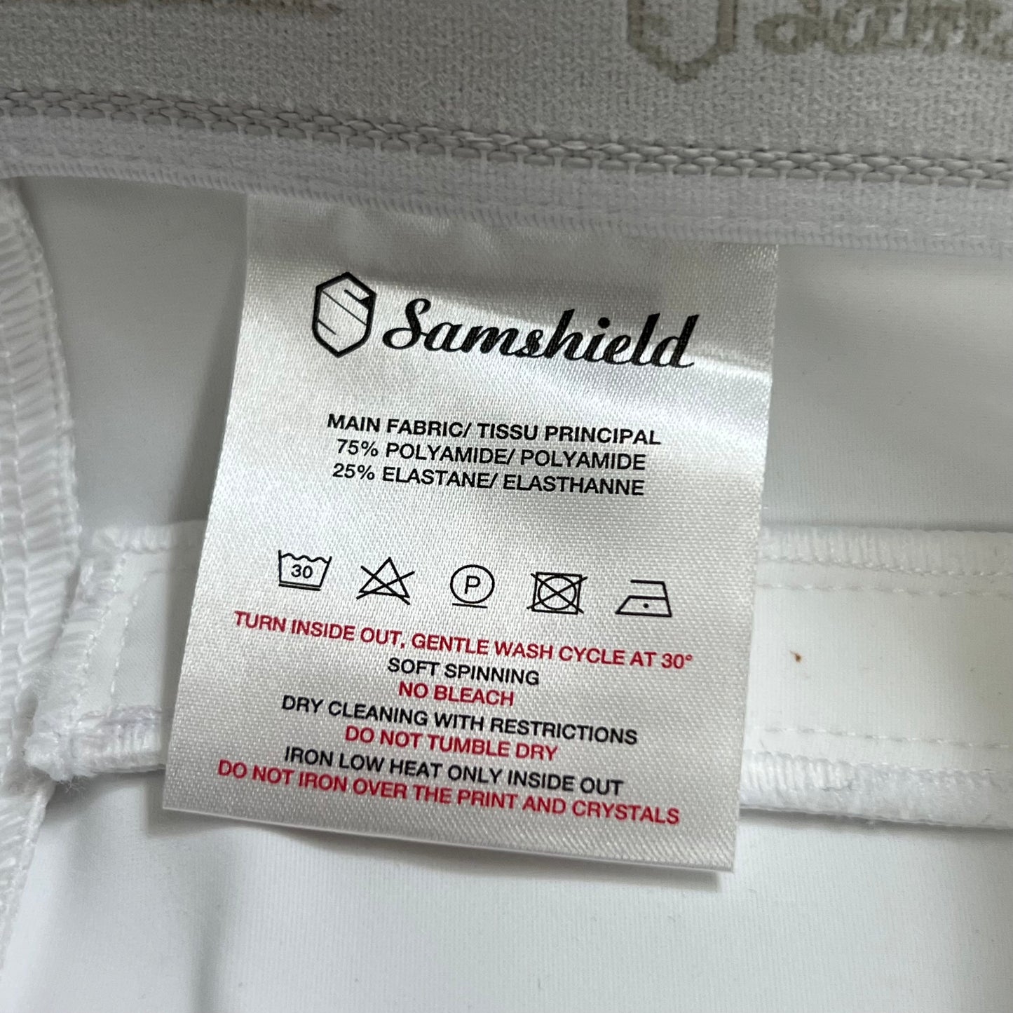 SAMSHIELD Omega Equestrian Pants Women's Sz US 26, UK 8, FR 36 White