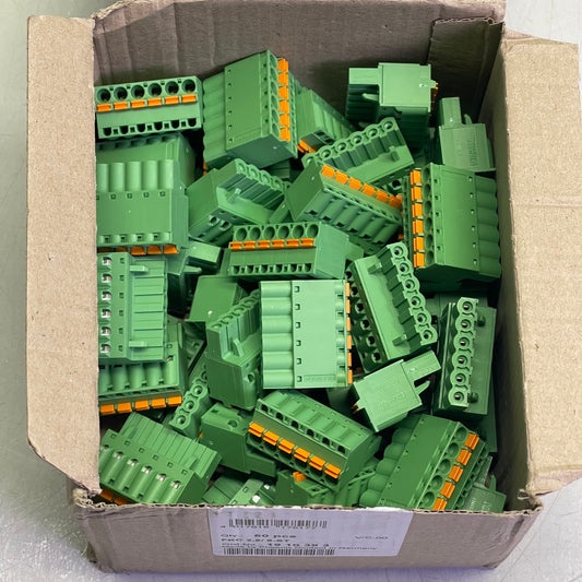 PHOENIX CONTACT (50 PACK) FKC 2,5/6-ST Pluggable Terminal Block Green 1910393
