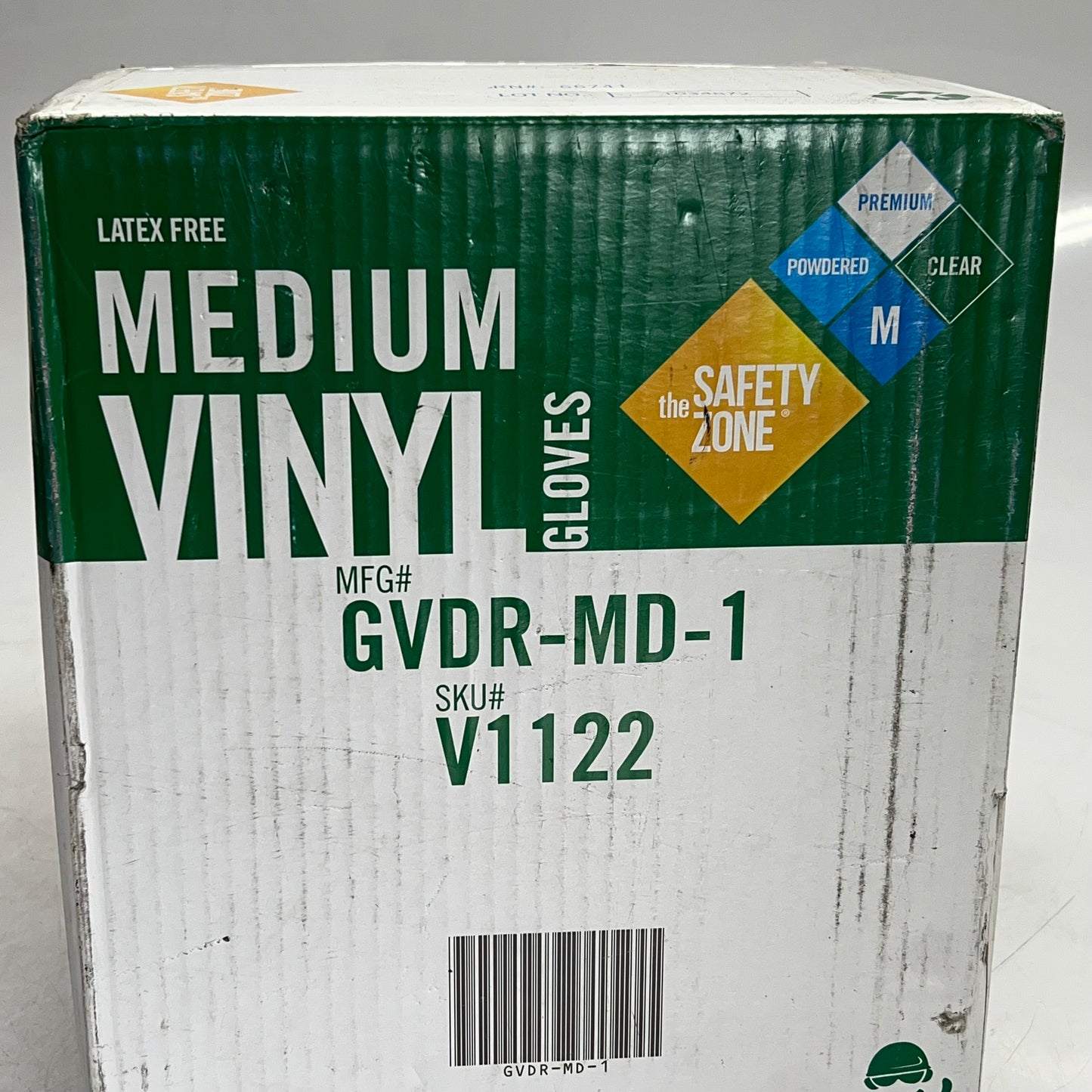 THE SAFETY ZONE (1,000 PACK) Industrial Grade Lightly Powdered Unisex Sz M Clear GVDR-MD-1