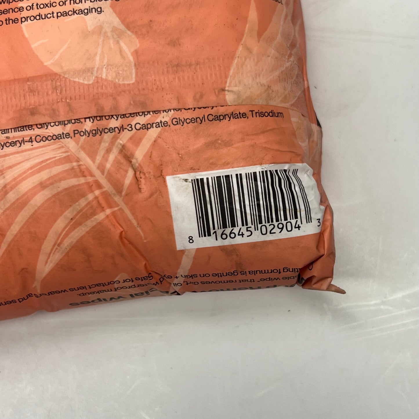 ZA@ HONEST (3 PACK) Makeup Remover Facial Wipes Fragrance Free  (As-Is)