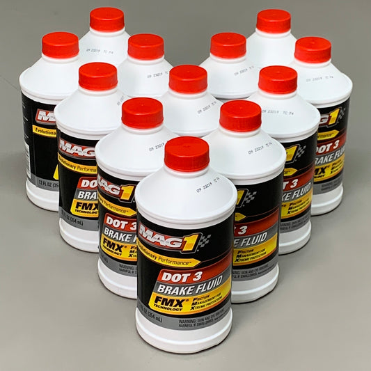 MAG1 (12 PACK!) Evolutionary Performance Dot 3 Brake Fluid 12 oz 00122