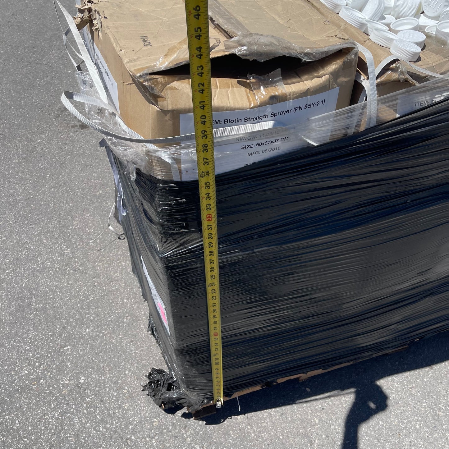 ZA@ Pallet of BIOTIN Strength Sprayer Lid White 50x37x37 CM BSY-2.1 (New)(B)