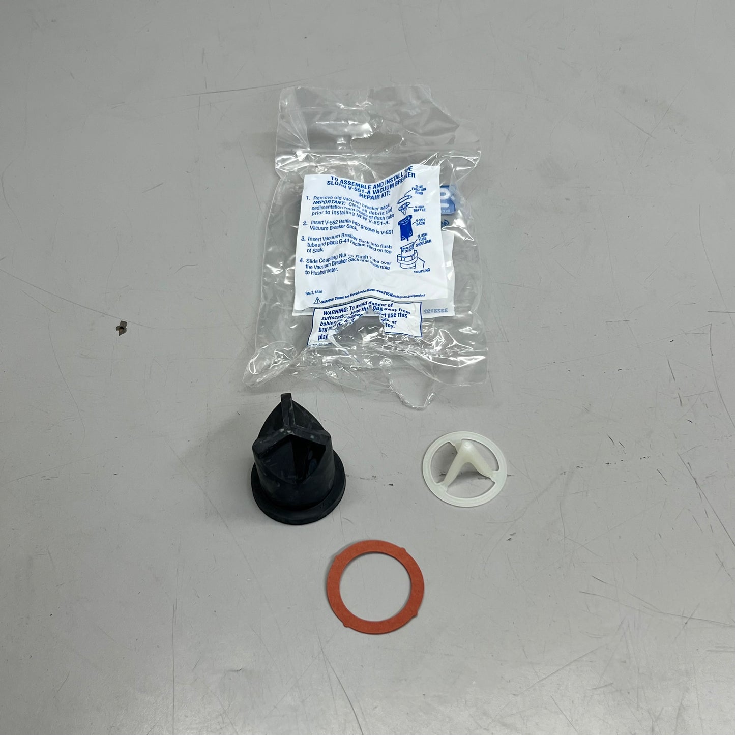 SLOAN Water Closet Flushometer Rebuild Kit 1.6 GPF R-1004-A