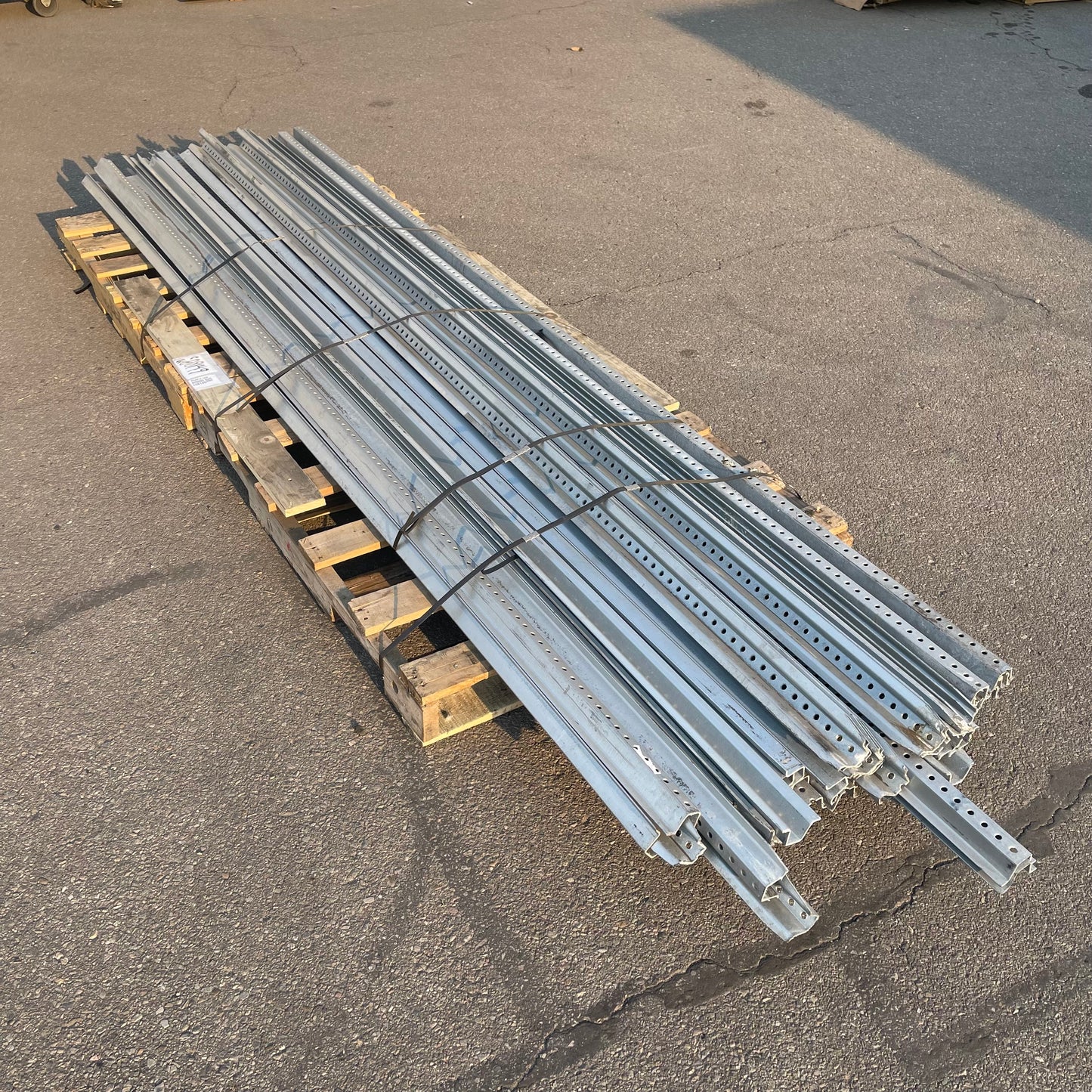 UNBRANDED U Channel Sign Posts 10 ft Galvanized Steel