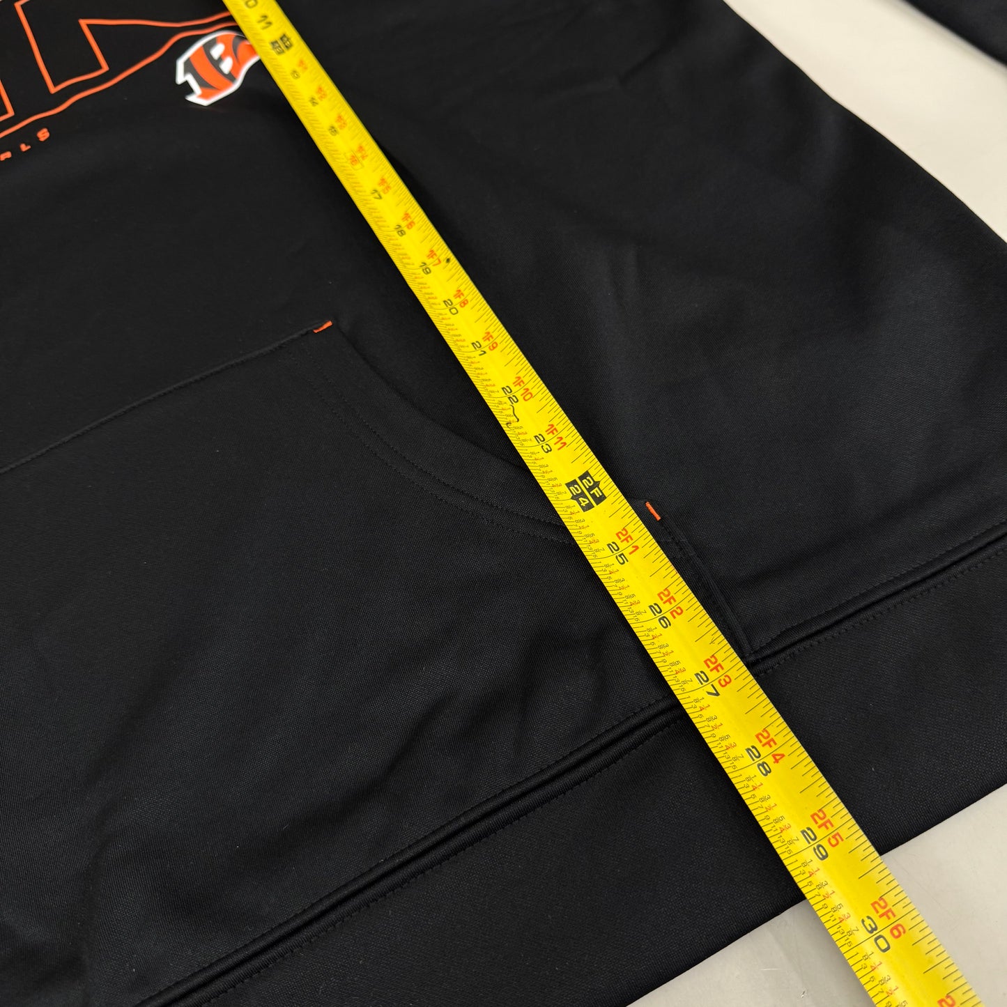 NFL Cincinnati Bengals Hoodie AFC North Sweatshirt Pullover SZ XXL Black 1802967