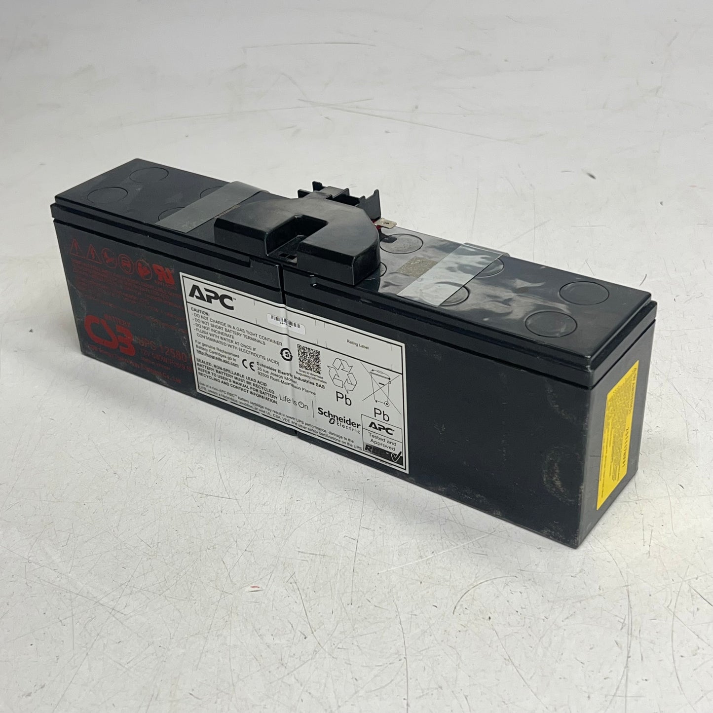 APC Replacement Leak Proof Lead-acid Battery Cartridge #163 12V 7.2Ah APCRBC163