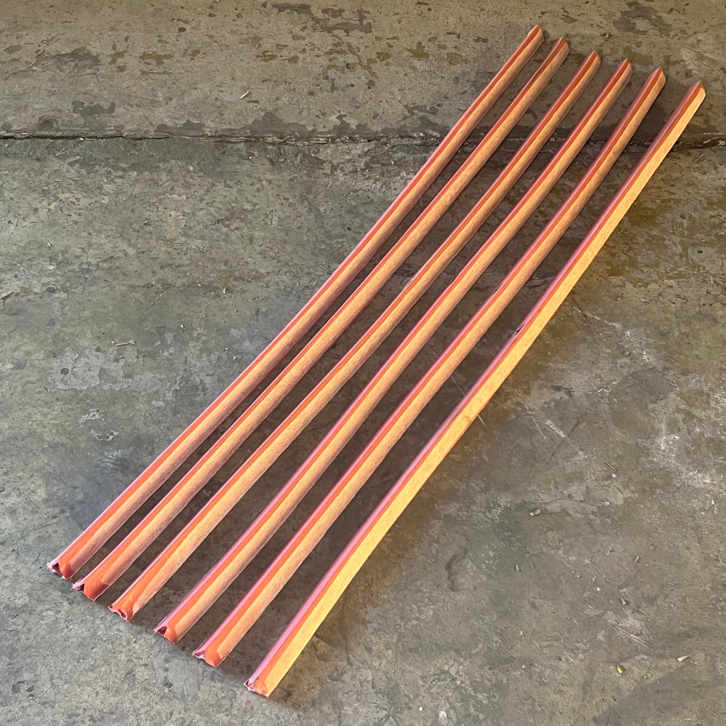 CHAMPIONSHIP (6 PACK) Pool Table Rail Rubber 48"L Light Pink