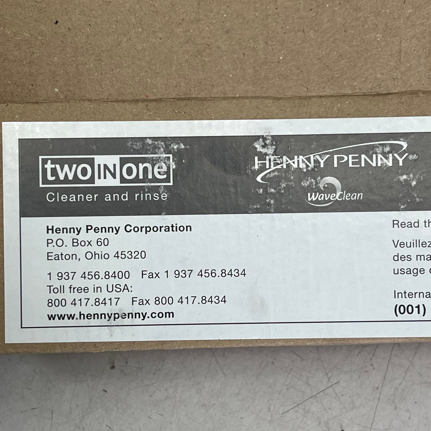 HENNY PENNY 2 in 1  Cleaner & Rinse Wave Clean Cleaning Systems MM10012976