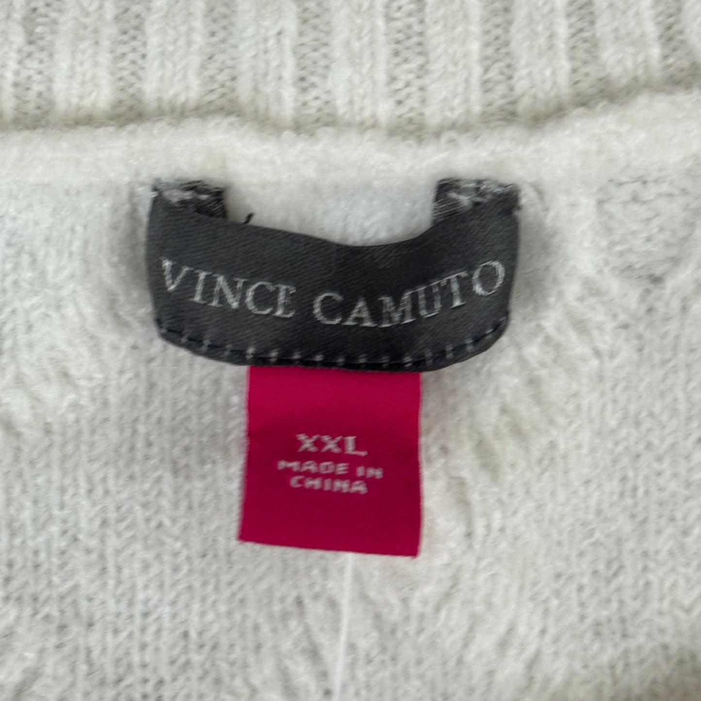 VINCE CAMUTO Cable Knit Sweater Women's Sz-XXL Antique White SC2895