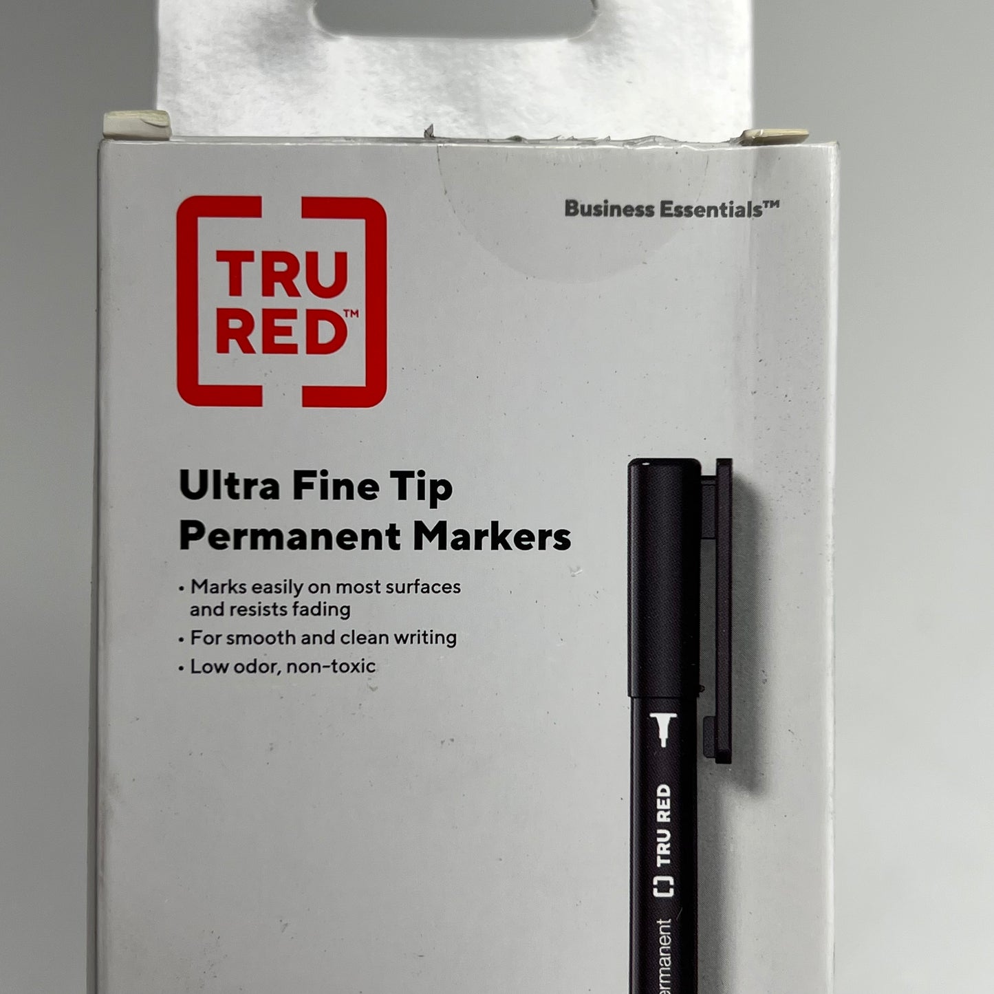 TRU RED (2 PACK, 12 EACH) Ultra Fine Tip Permanent Markers Black TR54534