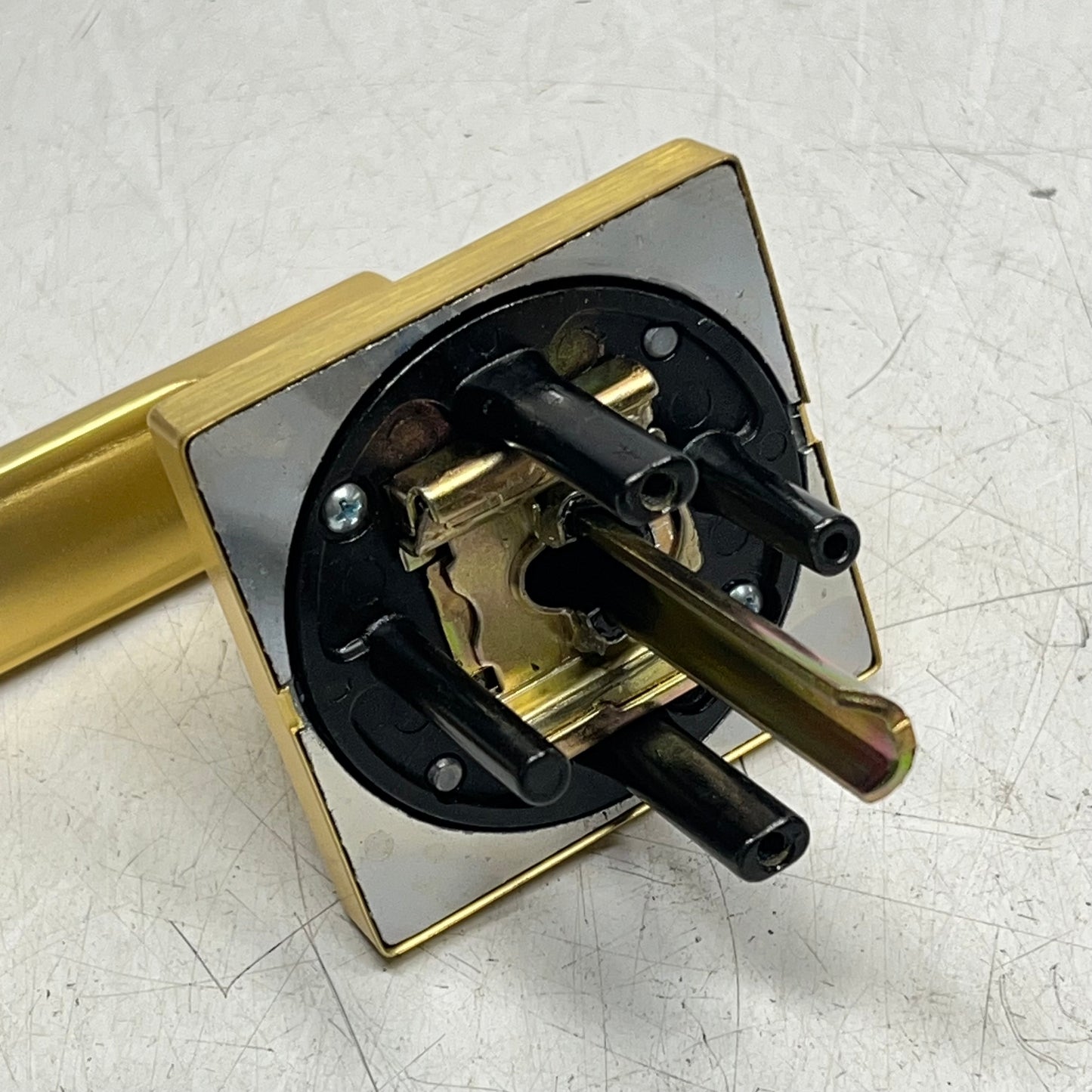 KWIKSET Singapore Passage Handle Cylindrical Lock Satin Brass 97200-932