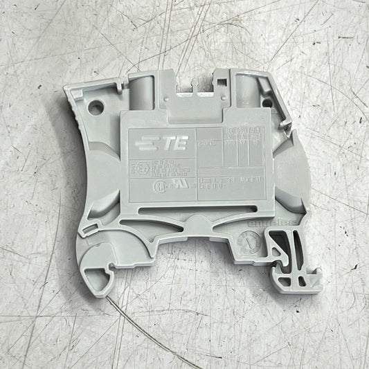 TE CONECTIVITY Din Rail Mount Terminal Block 6 AWG 57 A Grey 1SNK508010R0000