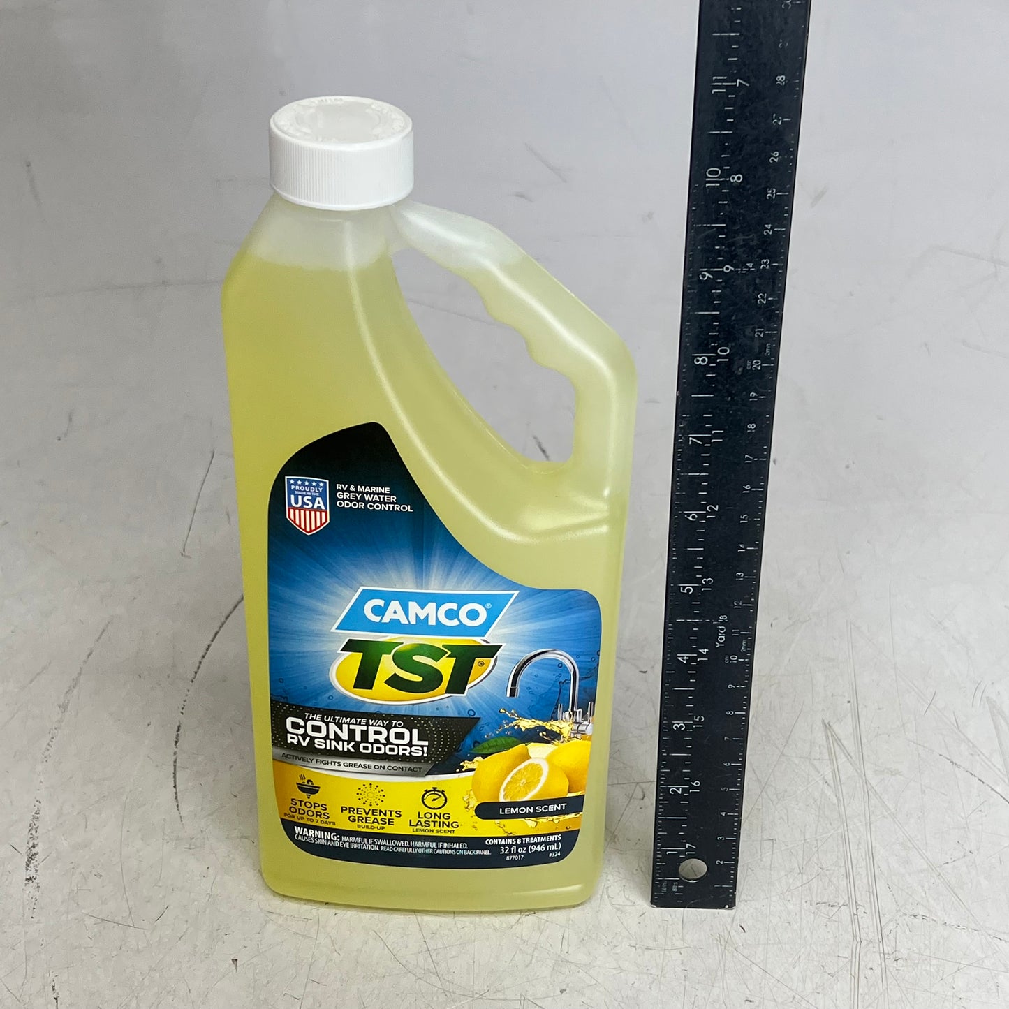 CAMCO (4 PACK) Tst Grey Water Control Rv Sink Odors Lemon Scent 32 fl oz 40252