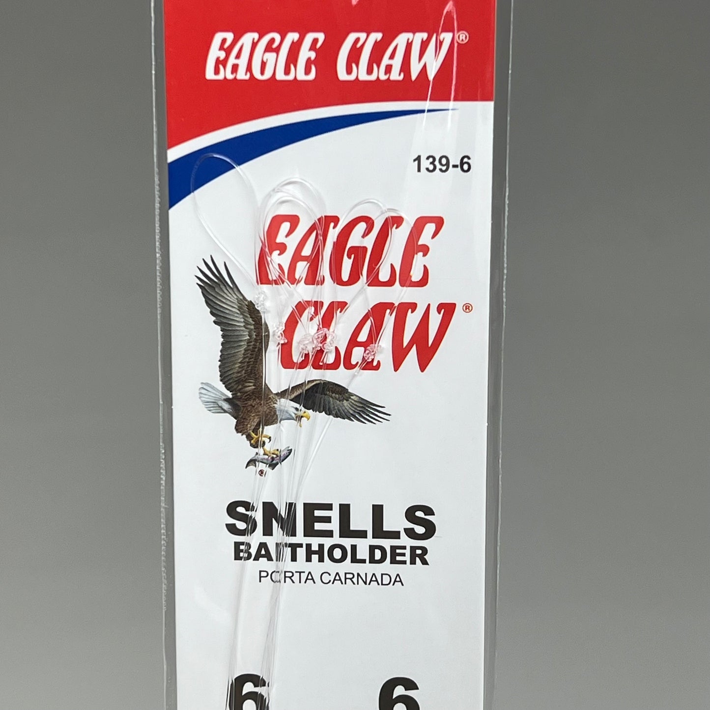 EAGLE CLAW (12 PACK) Versatile Bait Holder Snell Easy Rig Bronze #6 6pc 391-6