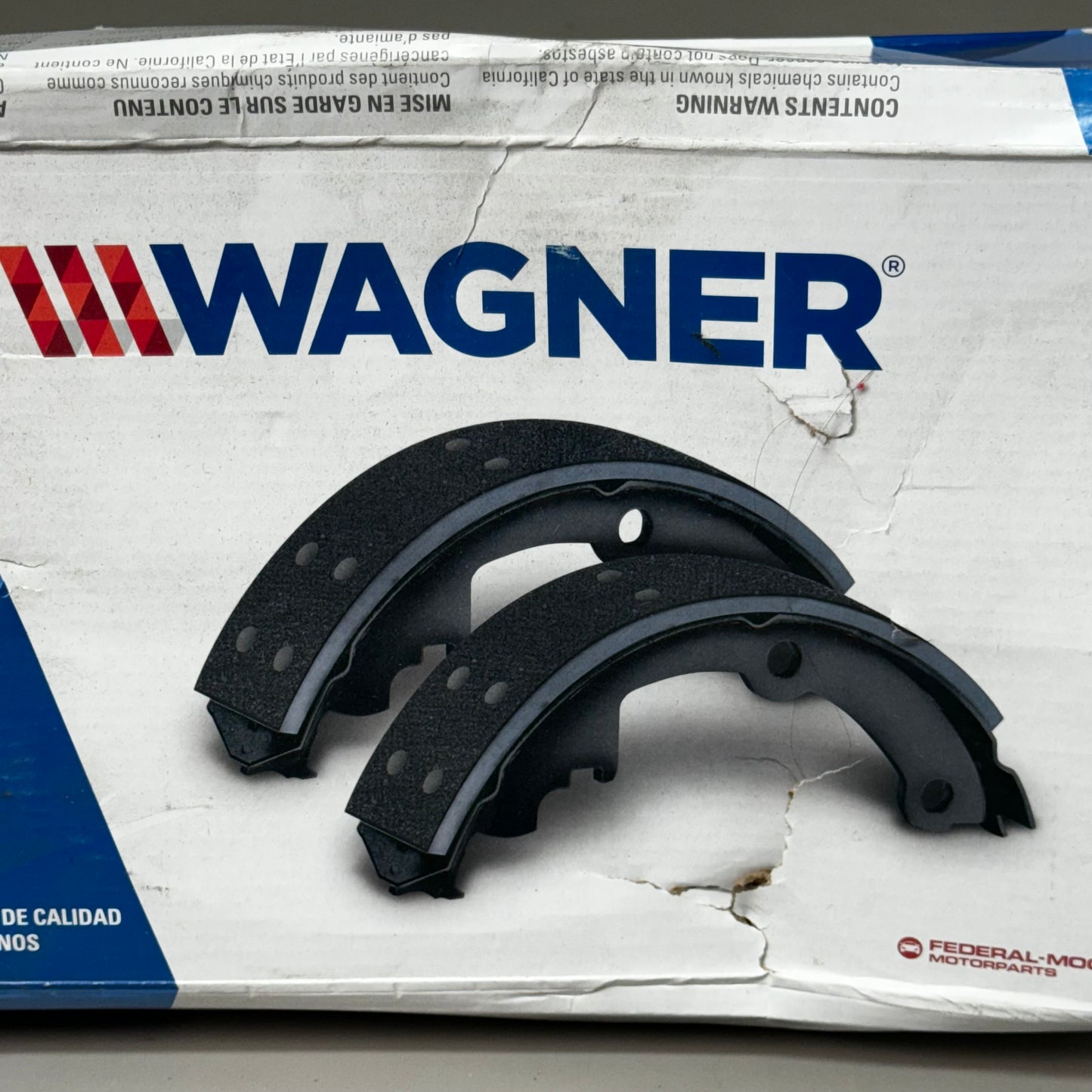 WAGNER QS Ceramic Disc Brake Shoes Set 9 1/2" x 5" Black Z151R