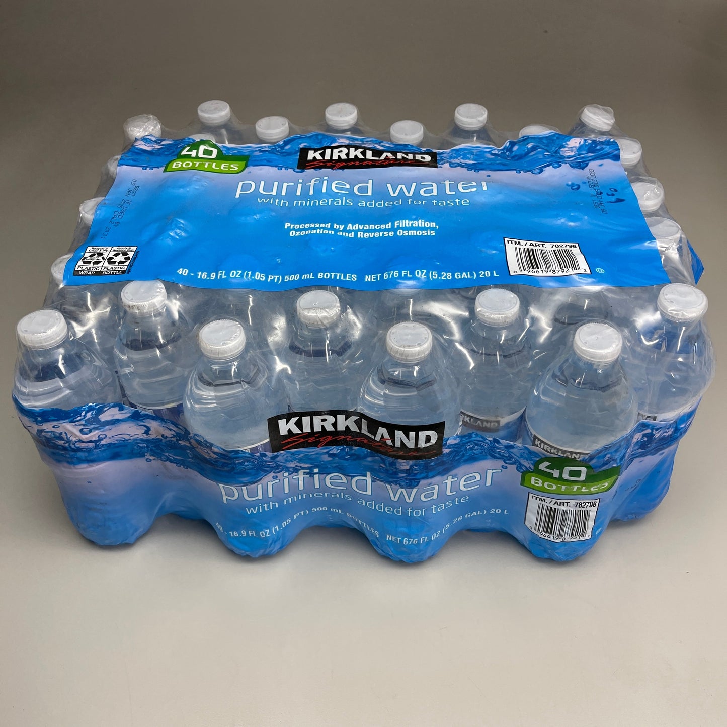 ZA@ KIRKLAND (COSTCO) 320 Bottles! Purified Water 16.9 fl oz BB 04/26