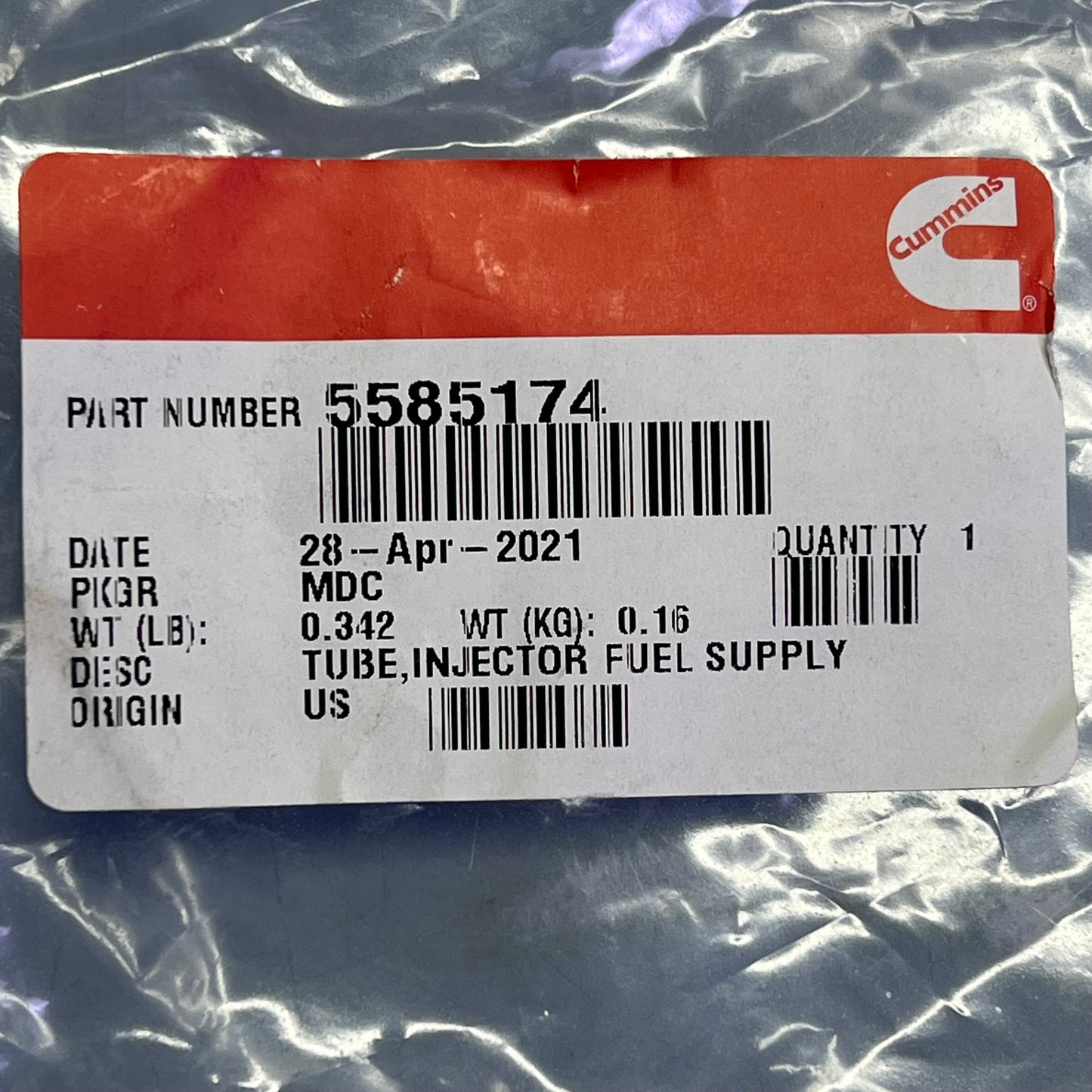 CUMMINS Genuine Fuel Line 2 For 2021-2023 Ram 2500-3500 6.7L Trucks 5585174