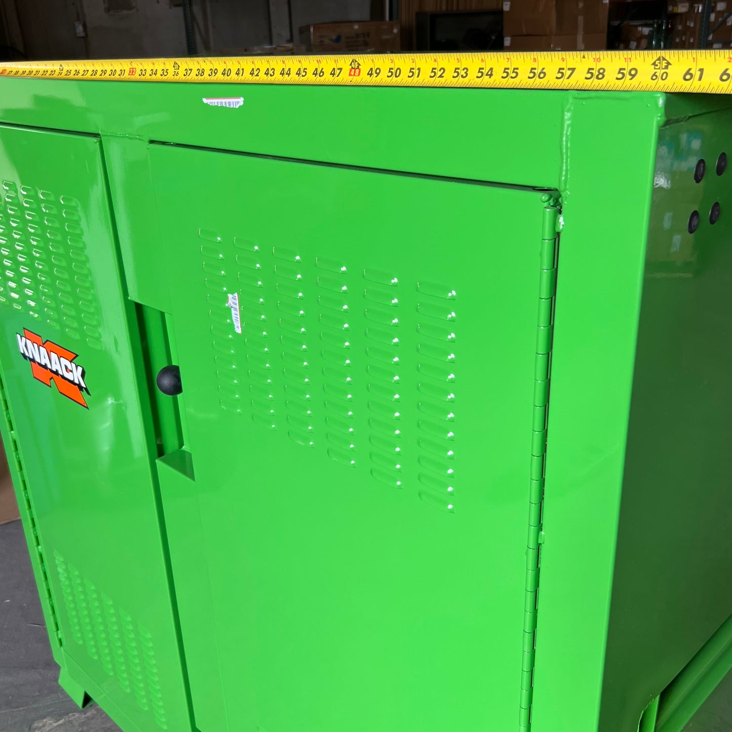 KNAACK Jobsite Cabinet Proprietary Recessed Padlock 59.4 cu ft, Green 139-SK-02 (AS-IS, Cosmetic Damaged)