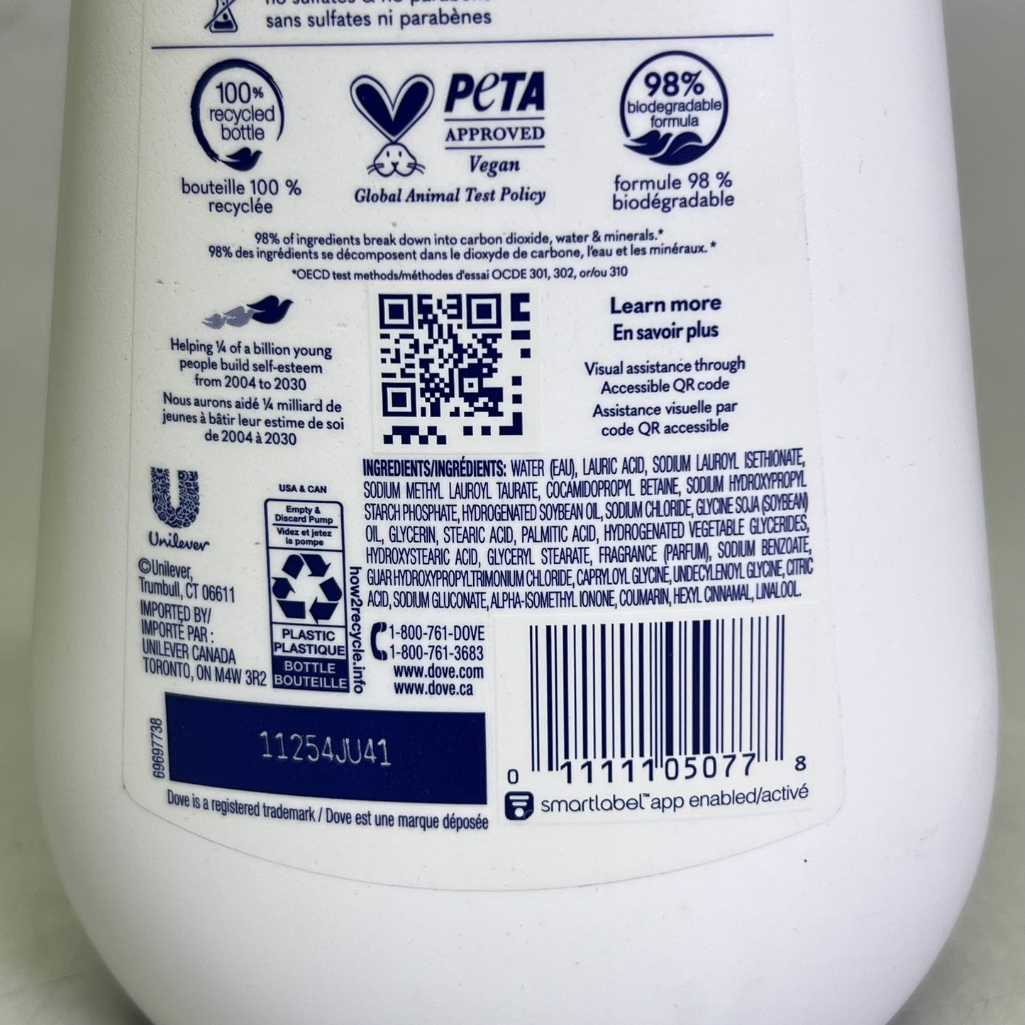 DOVE Limited Edition Winter Care Liquid Body Wash with pump 30.6 fl. oz.