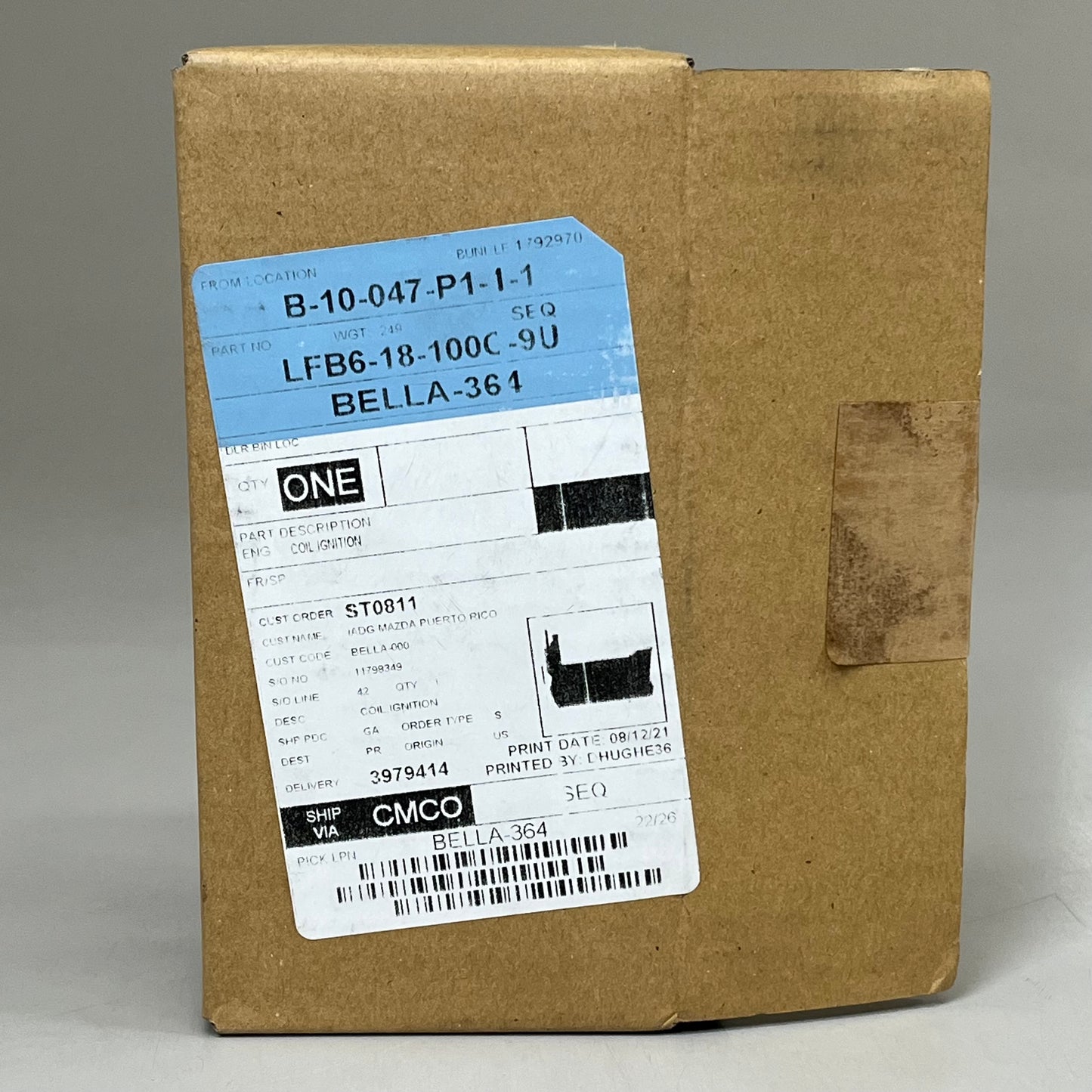 MAZDA Ignition Coil for Sport & Grand Touring Genuine OEM LFB6-18-100C-9U