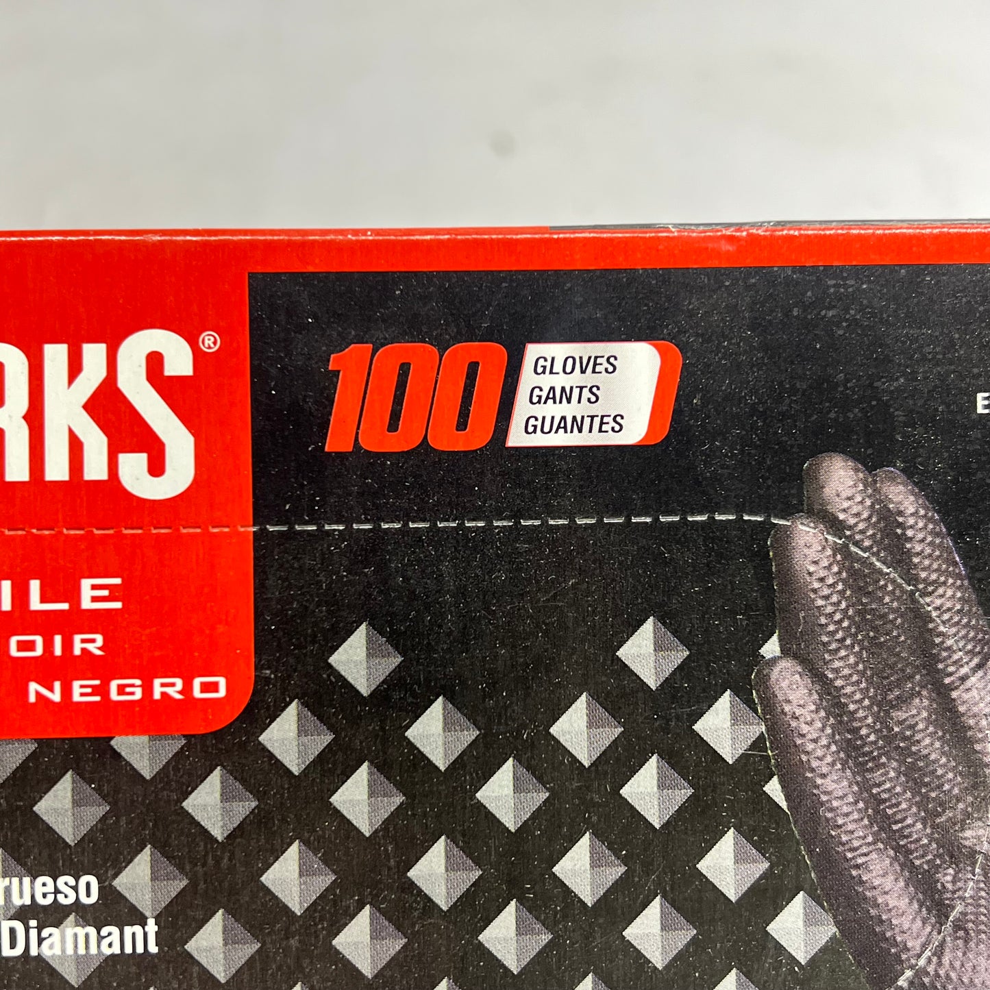 AMMEX (3 PACK, 100 EACH) Gloveworks Nitrile Gloves Powder-free Sz XXL 6MIL Black