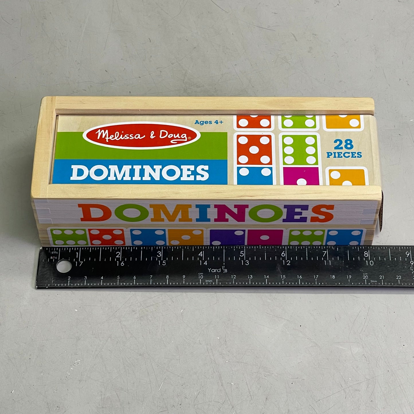 ZA@ MELISSA & DOUG Dominoes Game 28 Pieces Multicolor Wood 30388 A