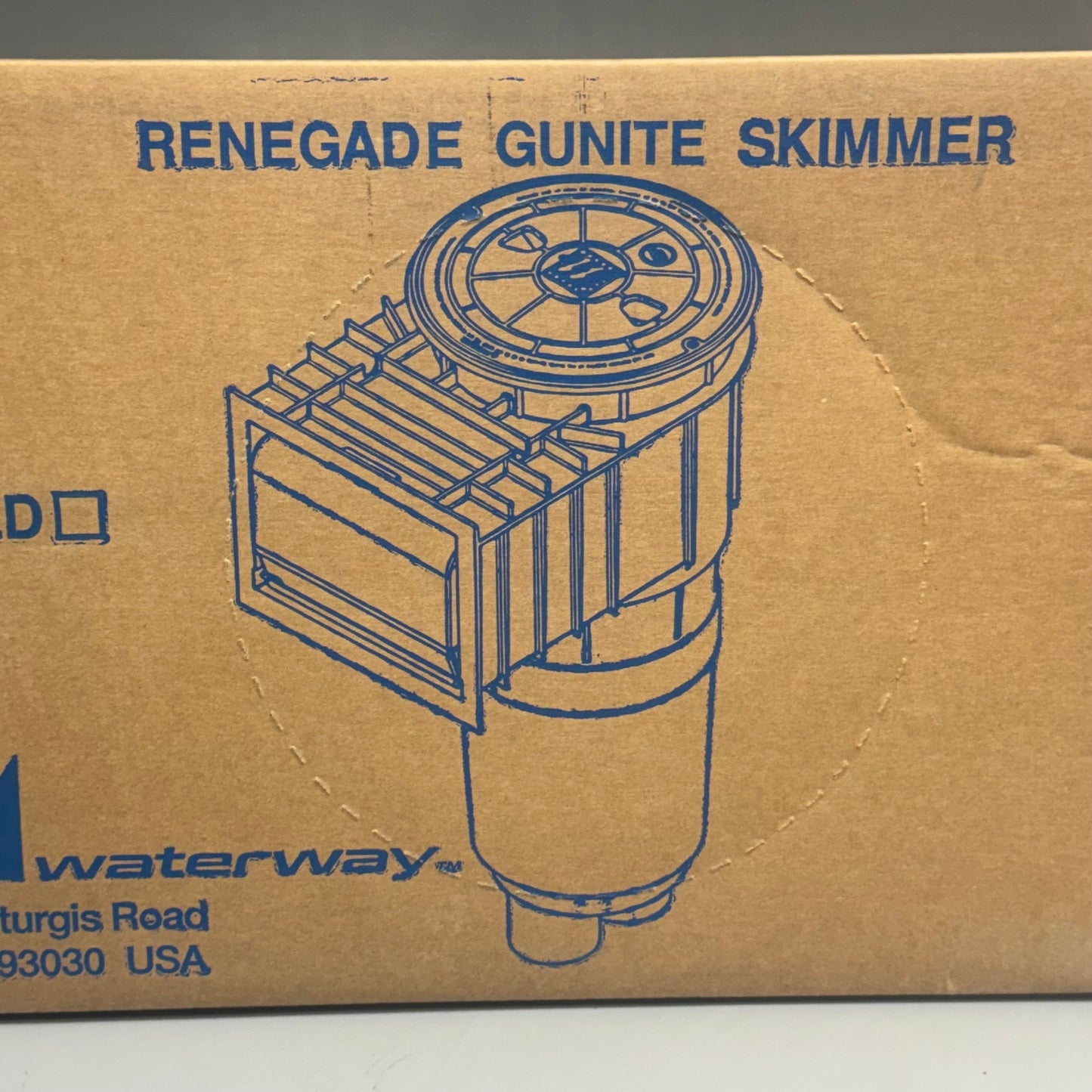 WATERWAY Renegade Gunite Skimmer for Pools with Floating Valve 540-6610-9B