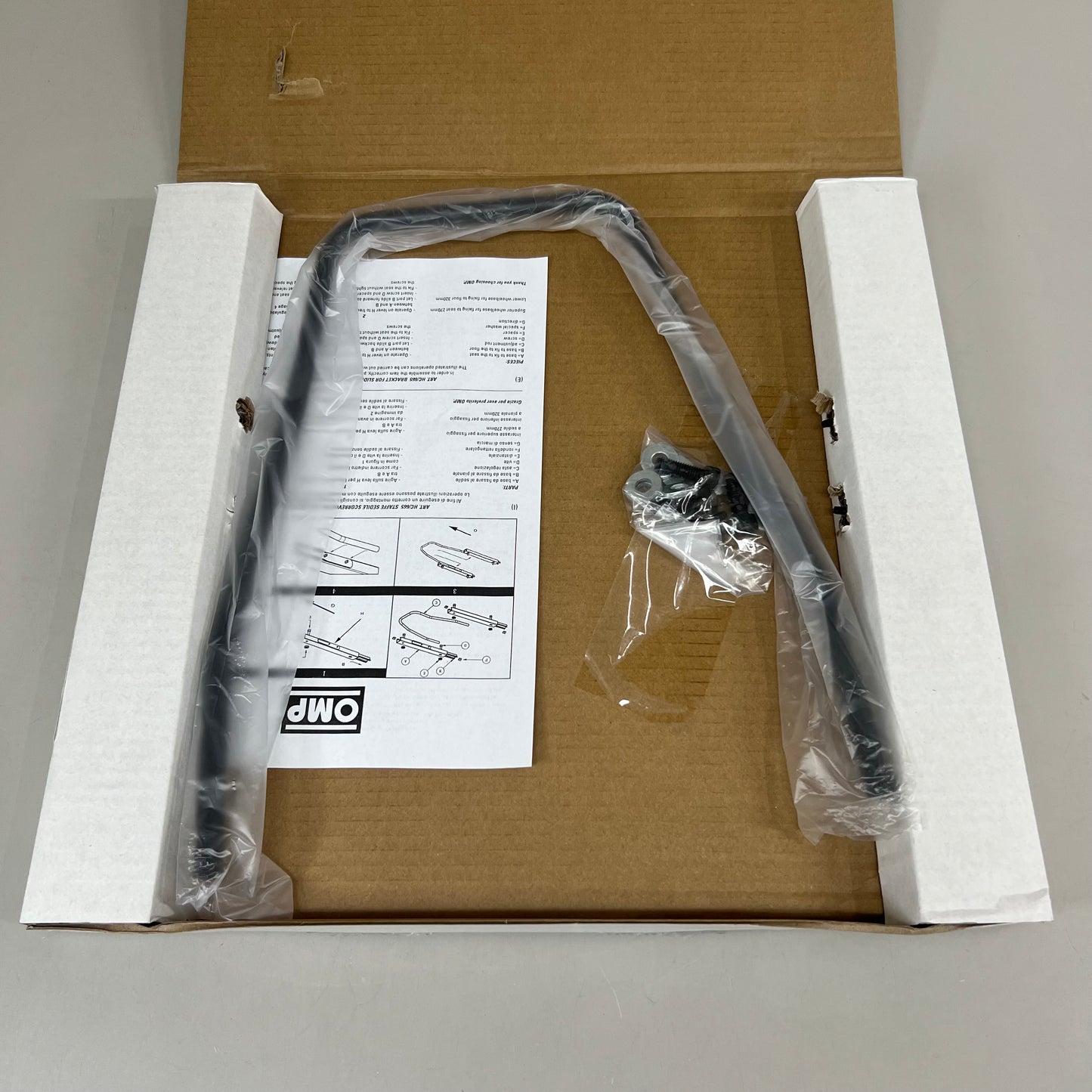 OMP Universal Seat Mounting Sliding Rail Kit Black HC0-0665