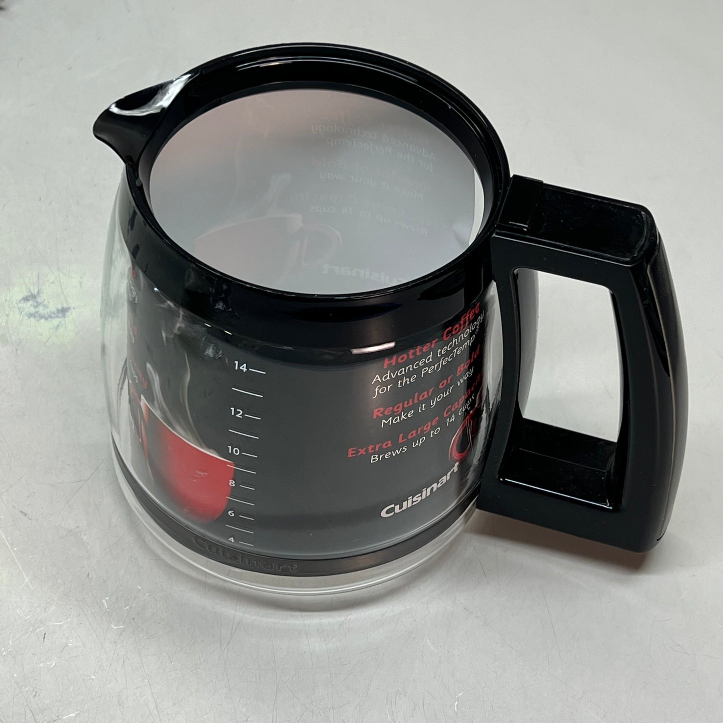 CUISINART Backlit LED Programmable Coffee Maker 14 Cup DCC-3200BK (Used)